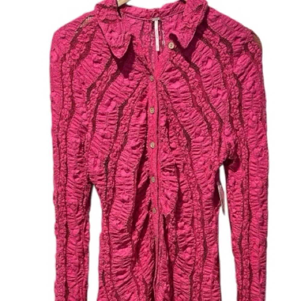 New Free People Shayla Lace Boho Mini Dress - Picture 4 of 14
